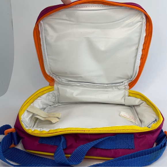 Vintage Disney Soft Lunch Bag Pocahontas Insulated Zip Chief Powhatan John Smith - Picture 3 of 7